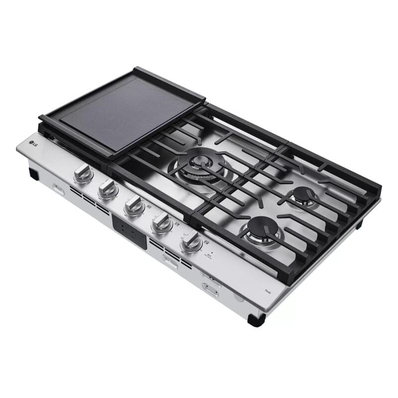 36” Smart Gas Cooktop With Ultraheat™ 22k Btu Dual Burner And Led Knobs view 4