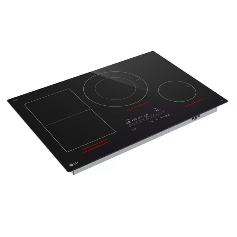30" Induction Cooktop, 4 Elements, White Backlit, Red Bar, Bridge, Thinq® view 7