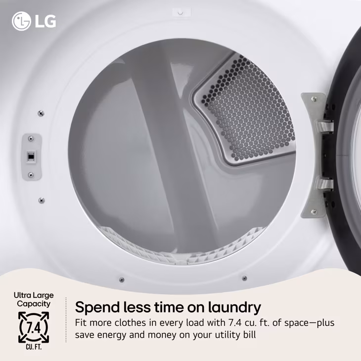 7.4 Cu. Ft. Ultra Large Capacity Smart Front Load Electric Dryer view 5
