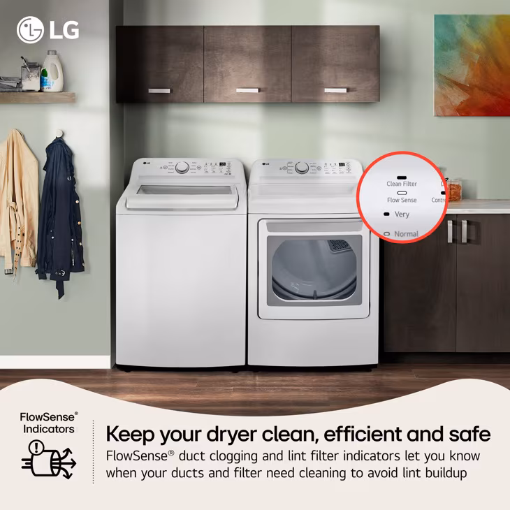 7.3 Cu. Ft. Ultra Large Capacity Electric Dryer With Sensor Dry Technology view 5