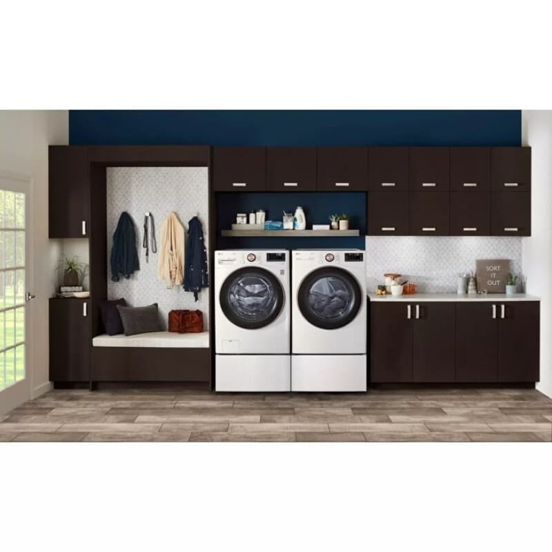 7.4 Cu. Ft. Large Capacity Front Load Electric Dryer - White view 7