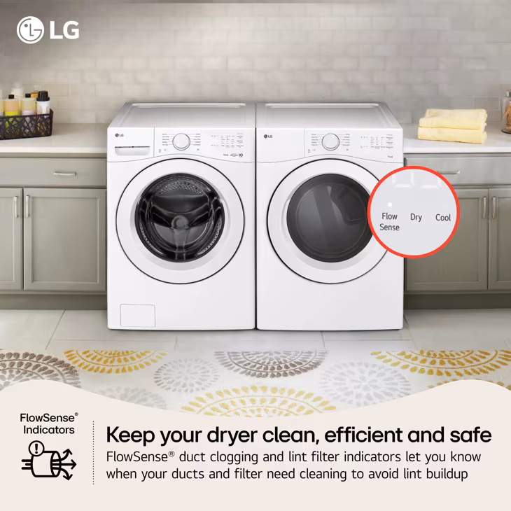 7.4 Cu. Ft. Ultra Large Capacity Smart Front Load Gas Dryer view 6