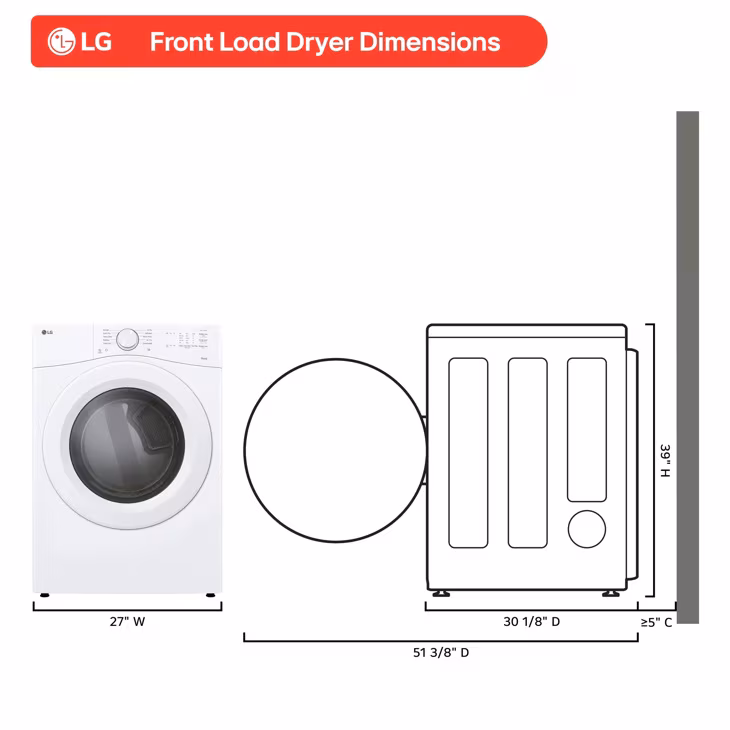 7.4 Cu. Ft. Ultra Large Capacity Smart Front Load Gas Dryer view 10