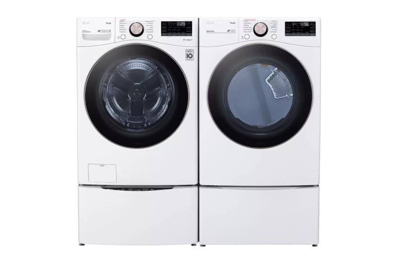 7.4 Cu. Ft. Large Capacity Front Load Gas Dryer - White view 8