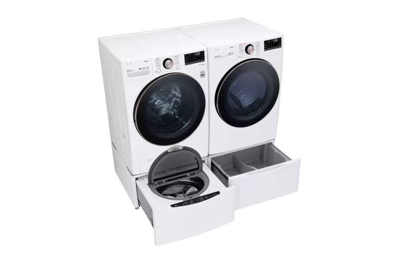 7.4 Cu. Ft. Large Capacity Front Load Gas Dryer - White view 7