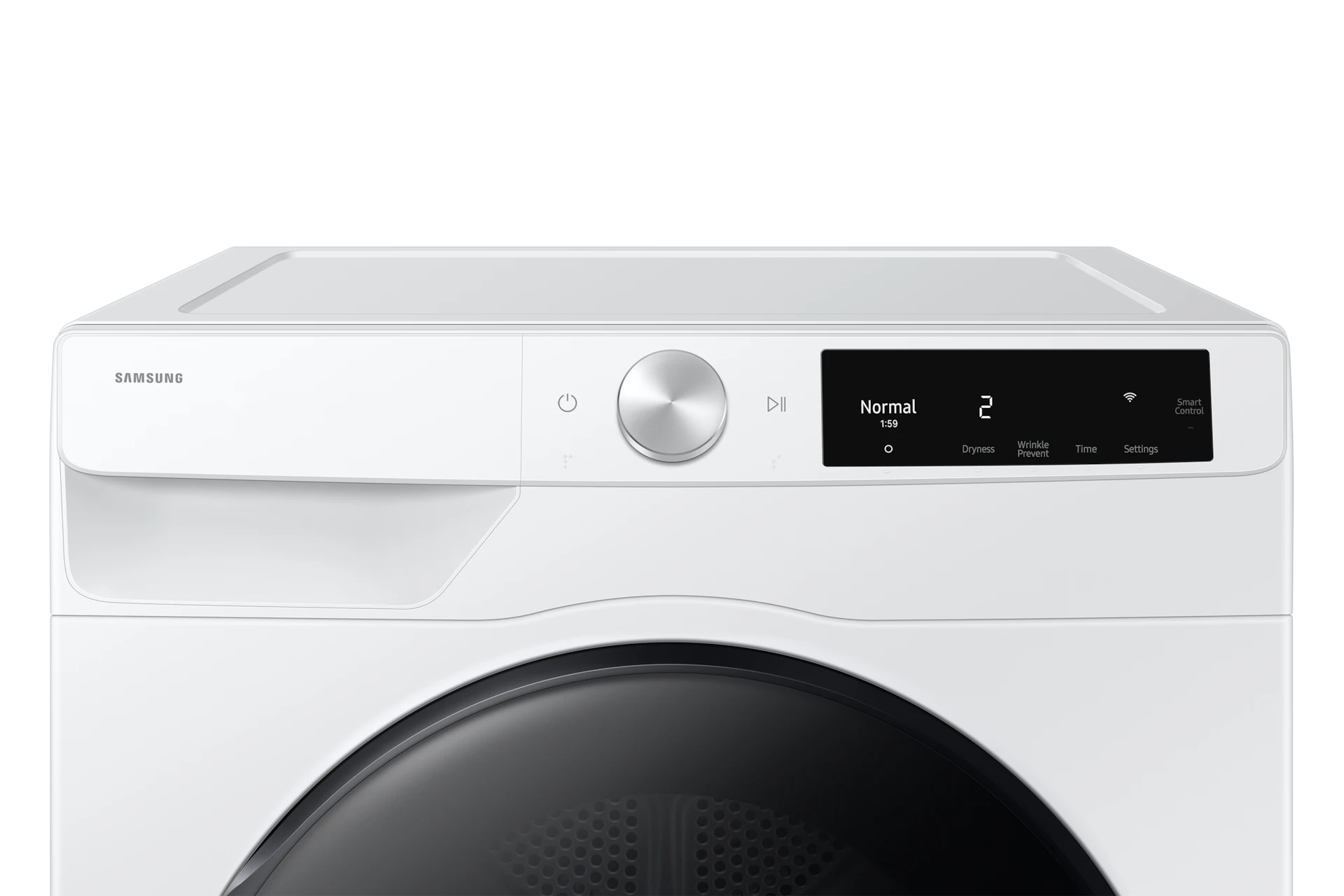 4.0 cu. ft. Smart Dial Heat Pump Dryer with Sensor Dry – White view 8