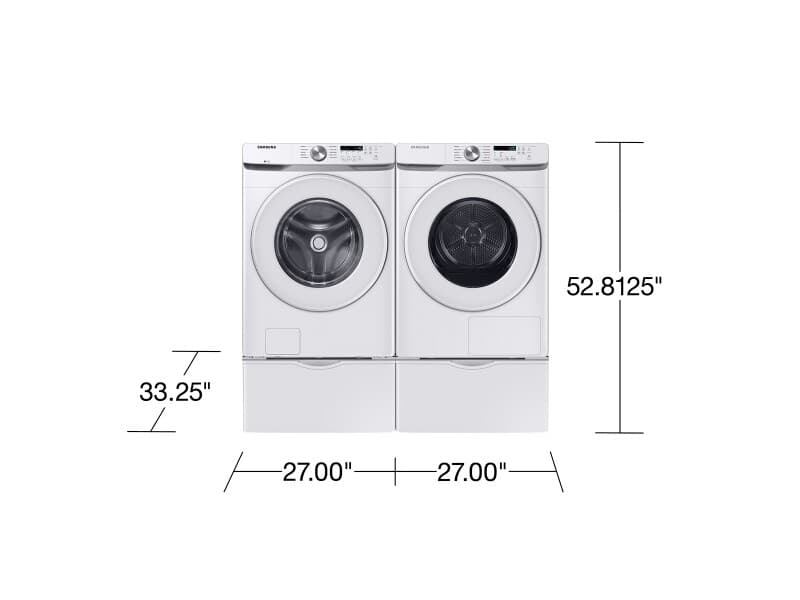 Front Load Ventless Heat Pump DryerVentless Hybrid Heat Pump | Wi-Fi | 7.5 cu.ft. – White view 3