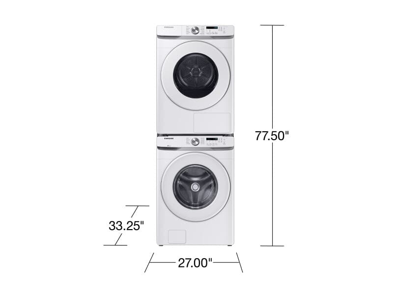 Front Load Ventless Heat Pump DryerVentless Hybrid Heat Pump | Wi-Fi | 7.5 cu.ft. – White view 4