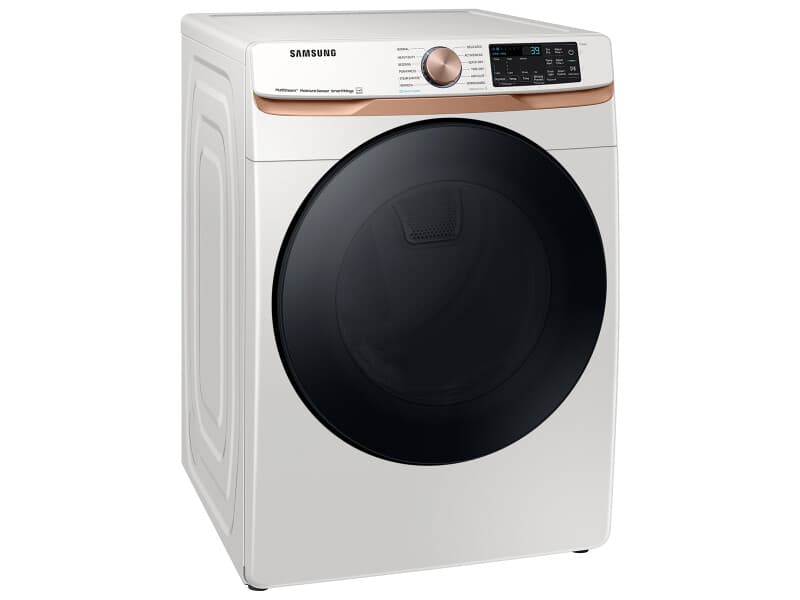 7.5 cu. ft. Smart Electric Dryer with Steam Sanitize+ and Sensor Dry in Ivory view 4