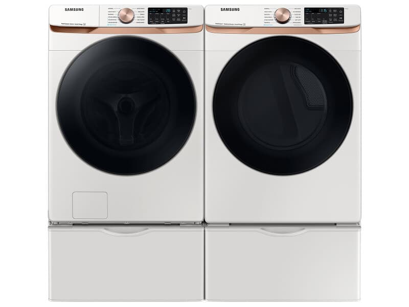 7.5 cu. ft. Smart Electric Dryer with Steam Sanitize+ and Sensor Dry in Ivory view 8