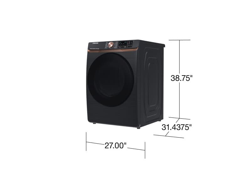 7.5 cu. ft. Smart Electric Dryer with Steam Sanitize+ and Sensor Dry in Brushed Black view 10