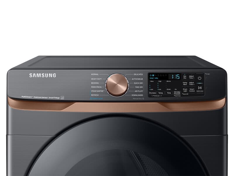 7.5 cu. ft. Smart Electric Dryer with Steam Sanitize+ and Sensor Dry in Brushed Black view 2