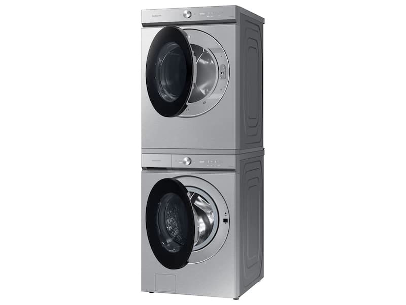 Bespoke 7.6 cu. ft. Ultra Capacity Electric Dryer with Super Speed Dry and AI Smart Dial in Silver Steel view 9