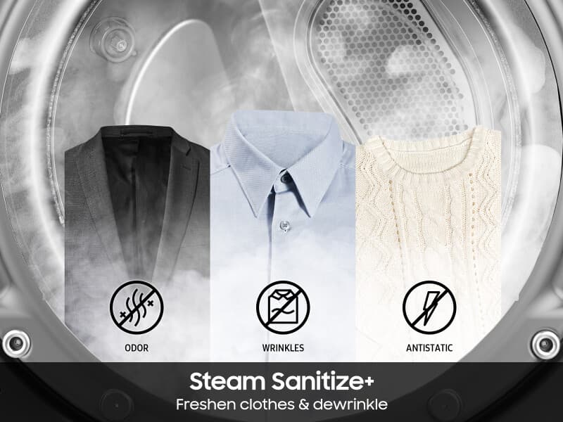 7.4 cu. ft. Smart Electric Dryer with Steam Sanitize+ in Brushed Black view 5