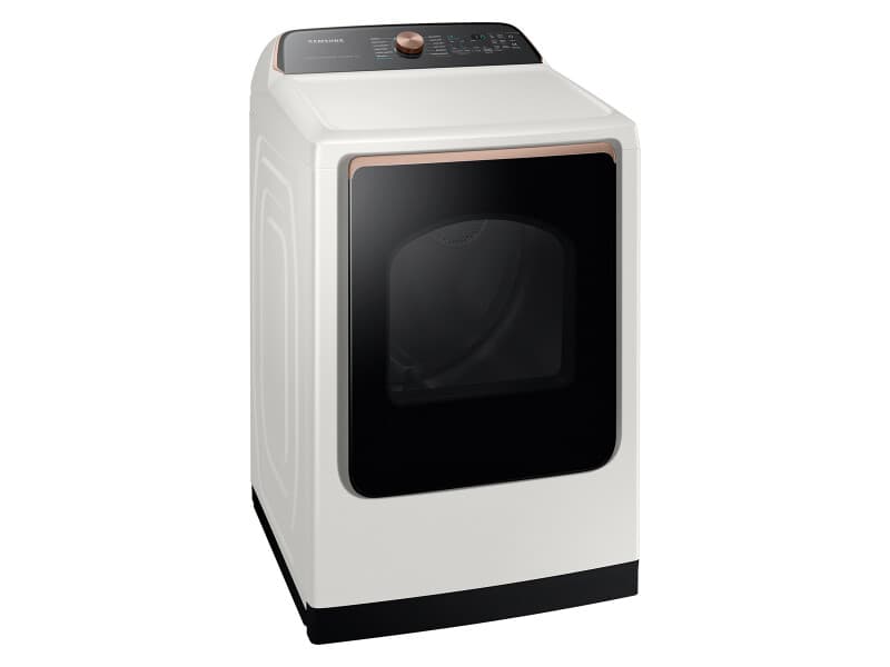 7.4 cu. ft. Smart Electric Dryer with Steam Sanitize+ – Ivory view 7