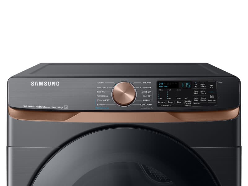 7.5 cu. ft. Smart Gas Dryer with Steam Sanitize+ and Sensor Dry in Brushed Black view 6