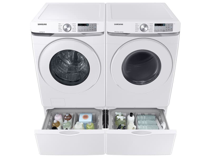 7.5 cu. ft. Smart Gas Dryer with Sensor Dry in White view 8
