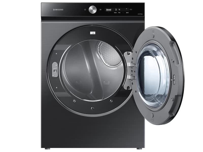 Bespoke 7.6 cu. ft. Ultra Capacity Gas Dryer with Super Speed Dry and AI Powered Smart Dial – Brushed Black view 3