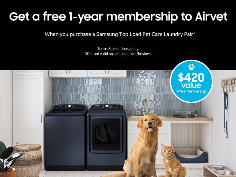 7.4 cu. ft. Smart Gas Dryer with Pet Care Dry and Steam Sanitize+ in Brushed Navy view 3