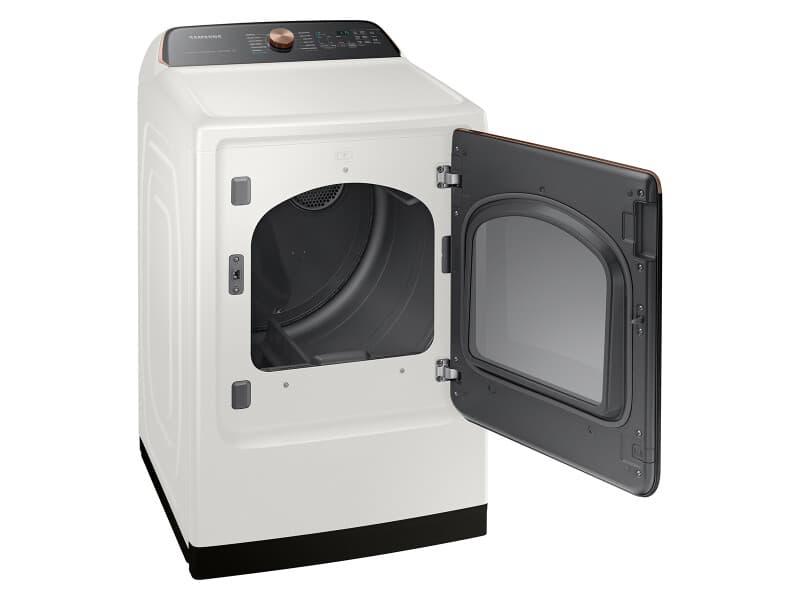 7.4 cu. ft. Smart Gas Dryer with Steam Sanitize+ – Ivory view 8