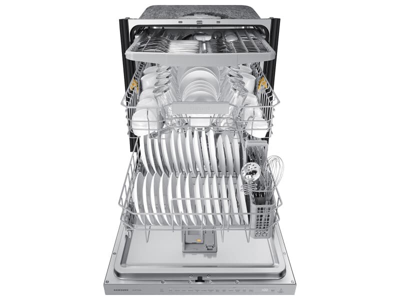 Bespoke, 46 dBA; Storm Wash; 3rd Rack; AutoRelease Dry; Recessed Handle – White Glass view 8