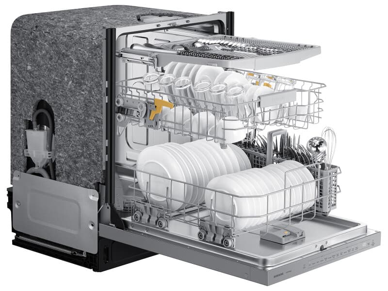 Bespoke, 46 dBA; Storm Wash; 3rd Rack; AutoRelease Dry; Recessed Handle – White Glass view 9