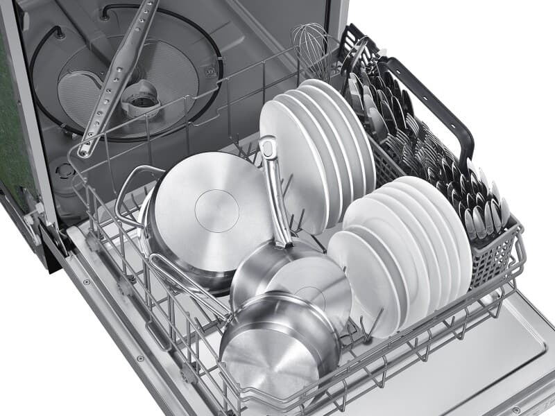 51dBA; 3rd Rack, Adjustable Upper Rack, Hybrid Tub; Integrated Controls – Stainless Steel view 9