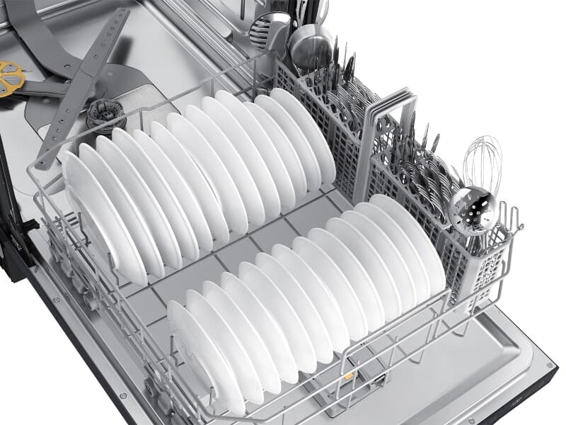 Bespoke AI Dishwasher with StormWash+™ BESPOKE Design and Energy Efficiency Built under – Matte Black Steel view 9