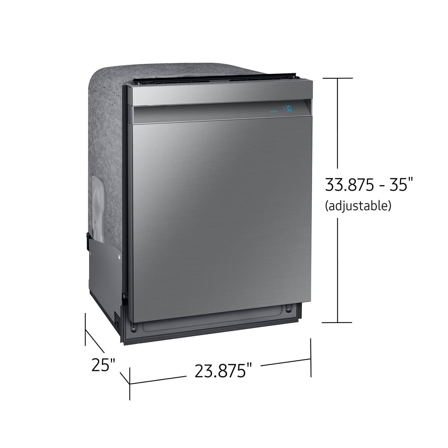 AutoRelease Smart 39dBA Dishwasher with Linear Wash in Stainless Steel view 3