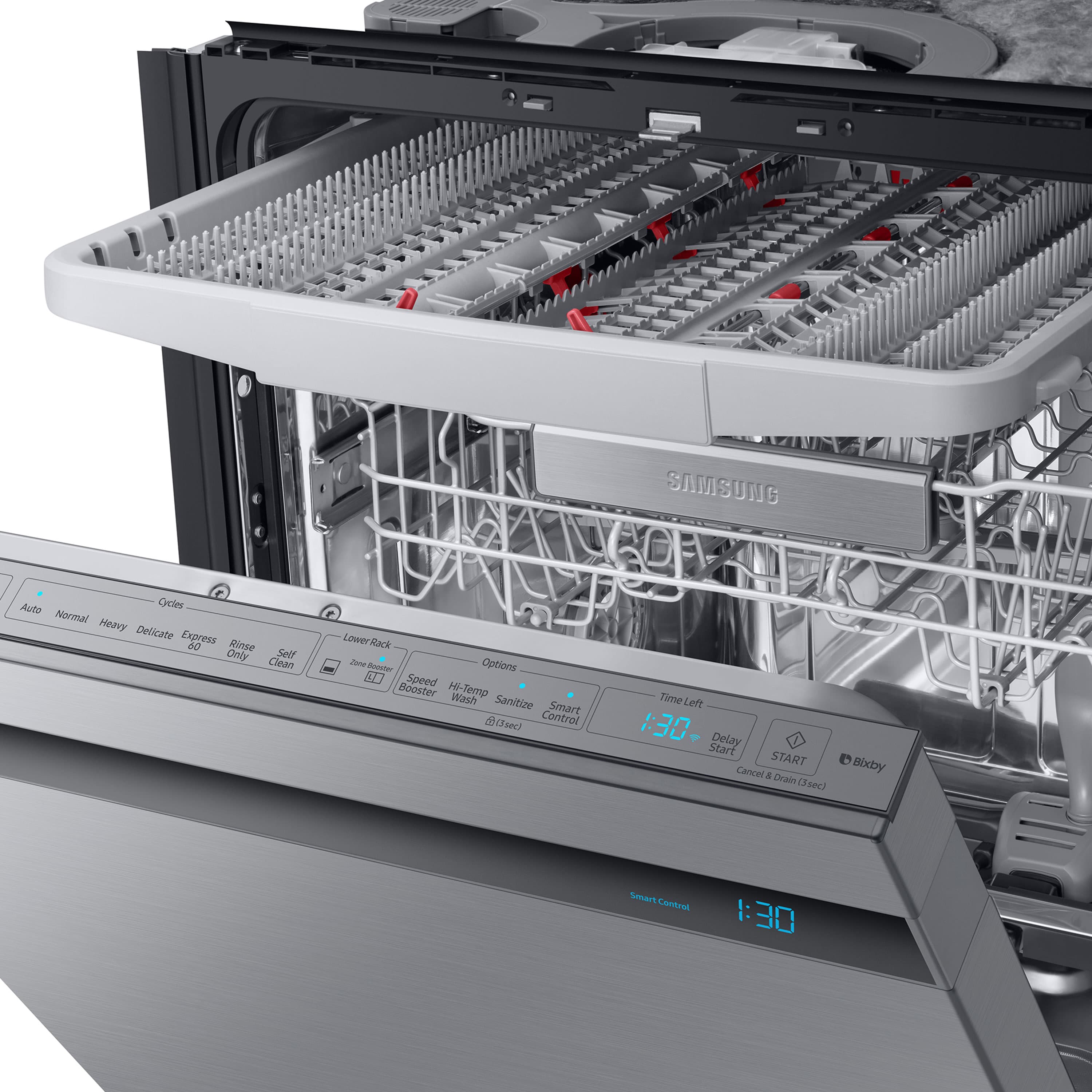 AutoRelease Smart 39dBA Dishwasher with Linear Wash in Stainless Steel view 8