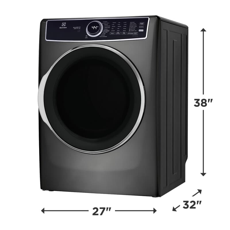 Electrolux 8-cu ft Stackable Vented Electric Dryer with Steam Cycle (Titanium) view 4