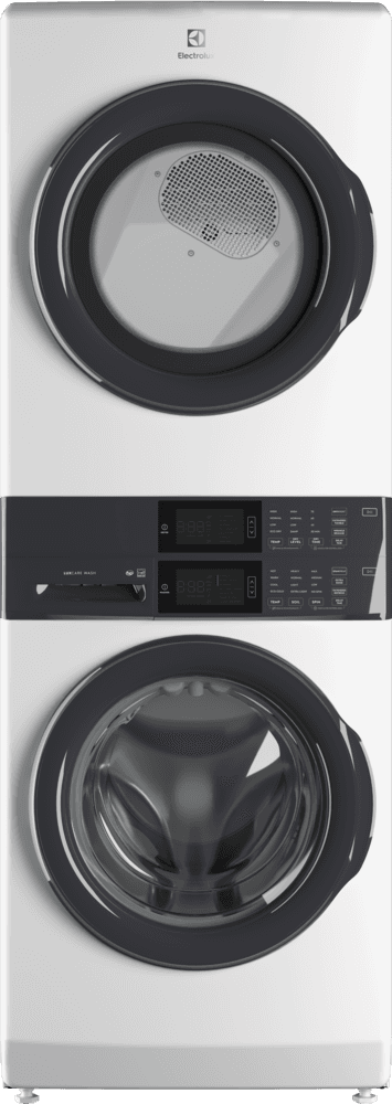 Electrolux LuxCare Wash 4.4-cu ft Front load Washer and 8-cu ft Gas Dryer Stacked Laundry Center (White)