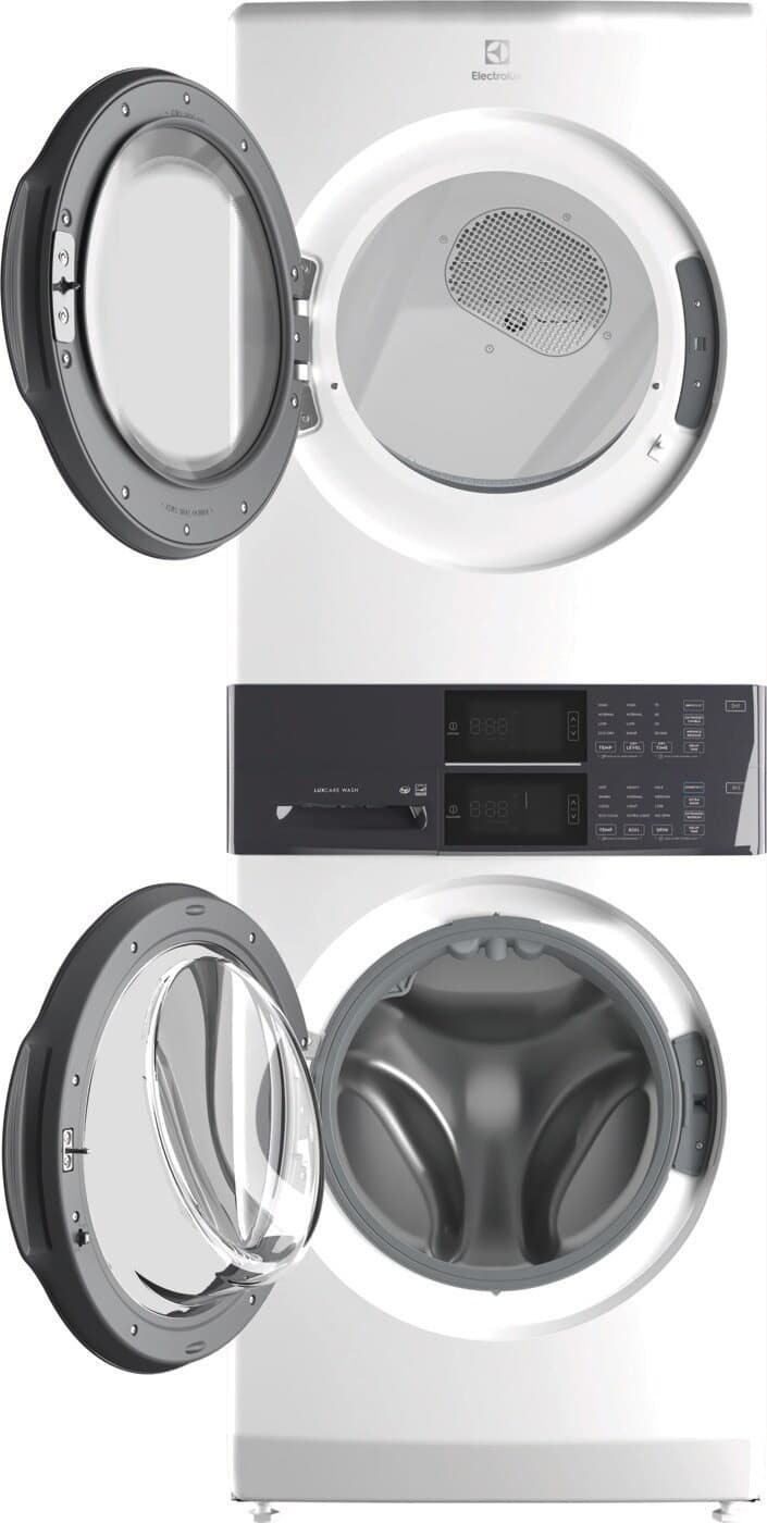 Electrolux LuxCare Wash 4.4-cu ft Front load Washer and 8-cu ft Gas Dryer Stacked Laundry Center (White) view 5