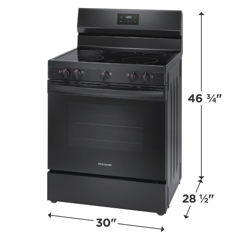 30" Electric Range view 4