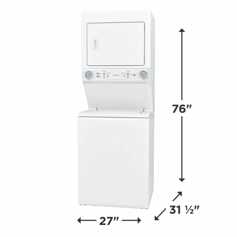 Electric Washer/Dryer Laundry Center - 3.9 Cu. Ft Washer and 5.5 Cu. Ft. Dryer view 2