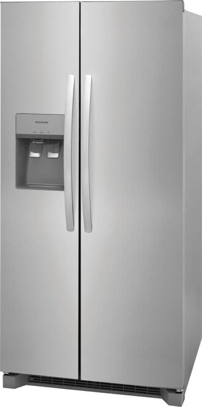 Frigidaire 22.3-cu ft Standard-Depth 33-in Wide Side-by-Side Refrigerator with Ice Maker ,Water and Ice Dispenser (Stainless Steel) view 9