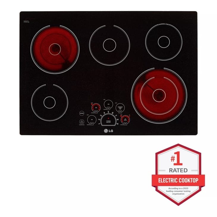 30 Inch Electric Cooktop With 5 Burners - Black Ceramic view 3