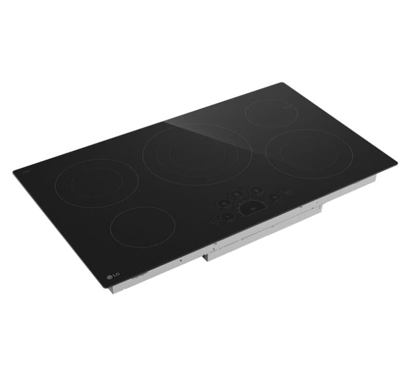 36 Inch Radiant Cooktop, 5 Burner, Black, Energy Star view 2
