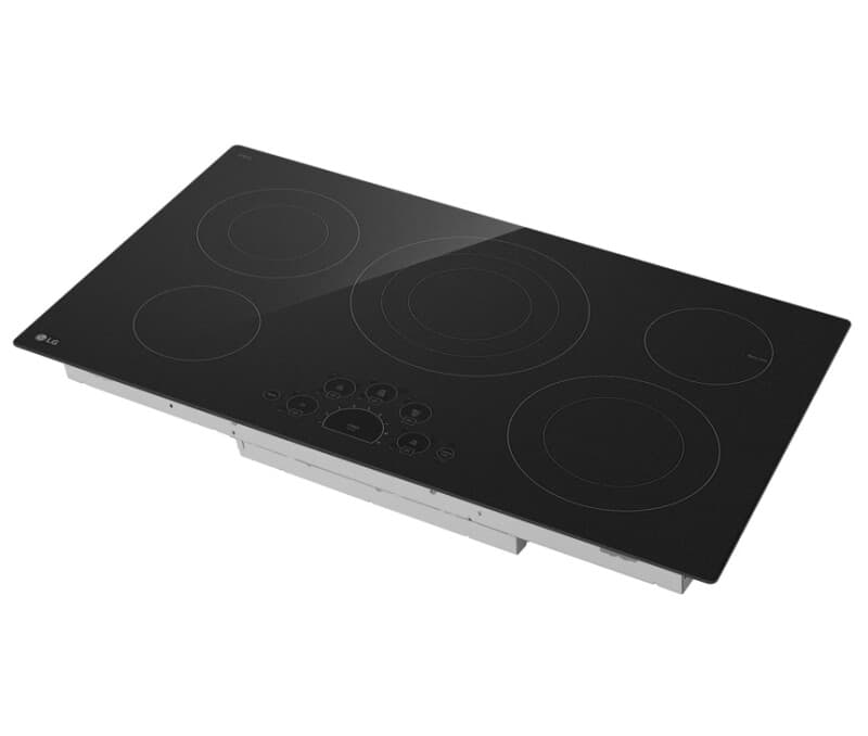 36 Inch Radiant Cooktop, 5 Burner, Black, Energy Star view 4