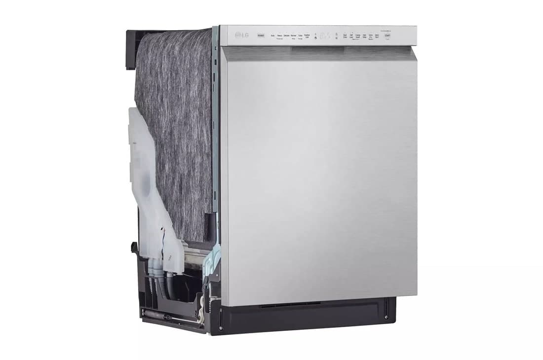 24 Inch Wide Quadwash™ Front Control Dishwasher - Stainless Steel view 2