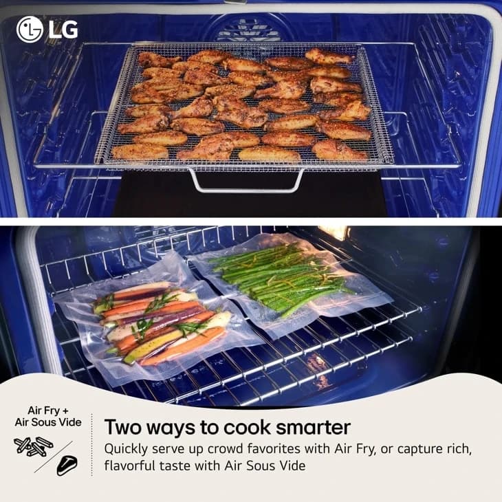 6.9 Cu. Ft. Smart Gas Double Oven Freestanding Range With Probake Convection®, Air Fry & Air Sous Vide view 2
