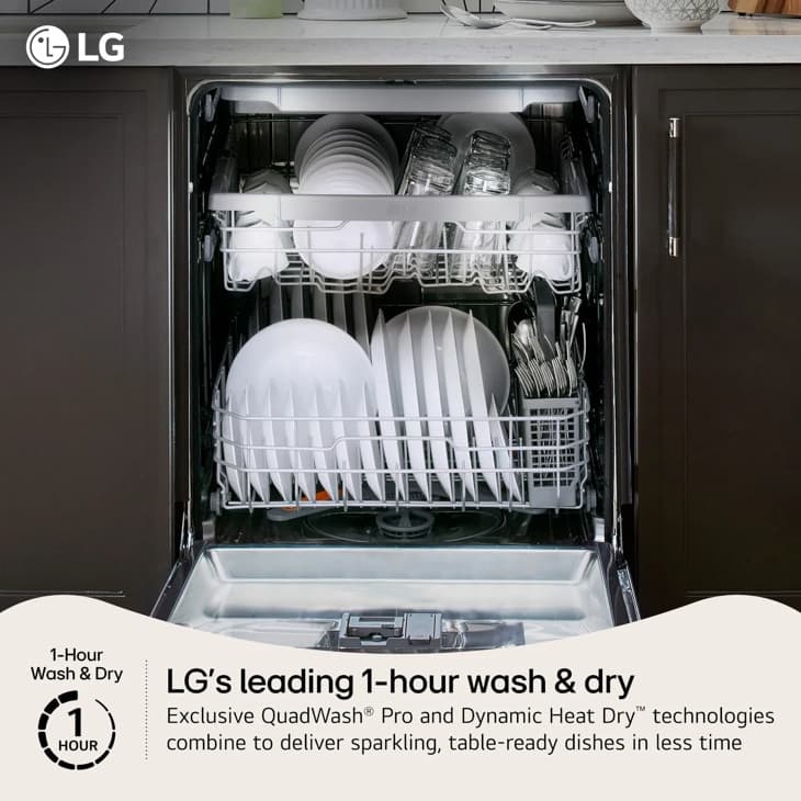 Smart Flushfit™ Top Control Dishwasher With 1-hour Wash & Dry, Quadwash® Pro, Truesteam® And Dynamic Heat Dry™ W/autovent Dry™ view 3