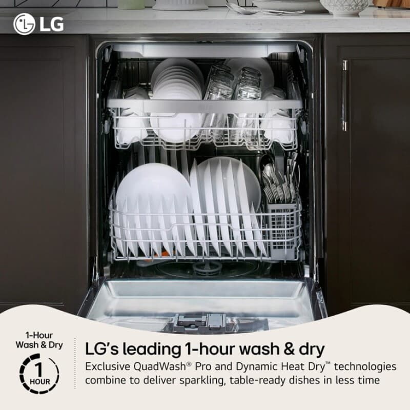 Smart Flushfit™ Top Control Dishwasher With 1-hour Wash & Dry, Quadwash® Pro, And Dynamic Heat Dry™ W/autovent Dry™ view 4