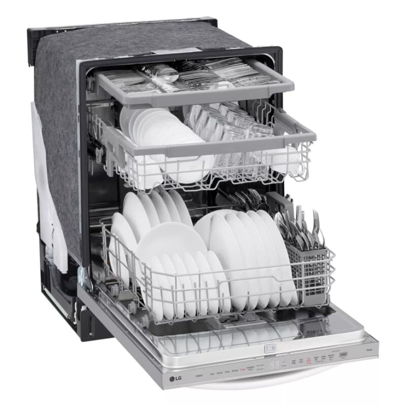 24 Inch Quadwash® Top Control Dishwasher - Stainless Steel view 2