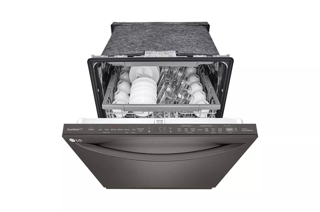 Top Control Smart dishwasher with Quadwash™ view 2