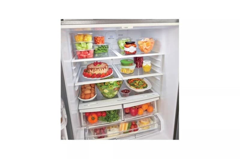22 Cu. Ft. 30 Inch Wide French Door Refrigerator - Stainless Steel view 6
