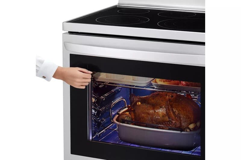 6.3 Cu. Ft. Smart Wi-fi Enabled True Convection Instaview® Electric Range With Air Fry view 6