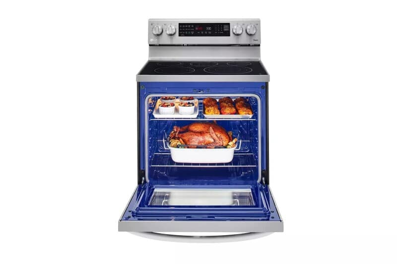 6.3 Cu. Ft. Smart Wi-fi Enabled True Convection Instaview® Electric Range With Air Fry view 8