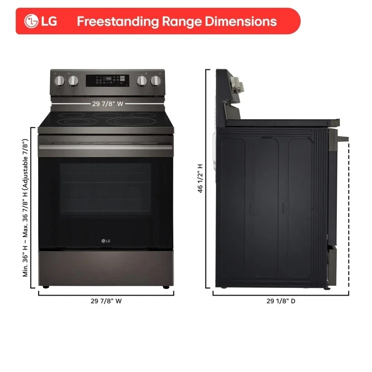 6.3 Cu. Ft. Smart Wi-fi Enabled Probake Convection® Electric Range With Air Fry & Easyclean® view 3