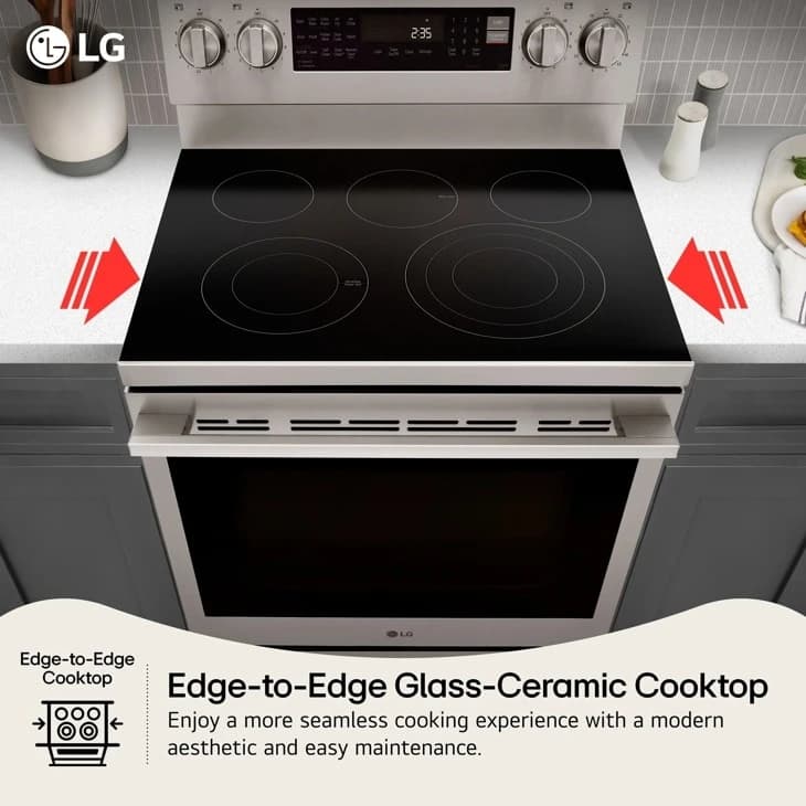 6.3 Cu. Ft. Smart Wi-fi Enabled Probake Convection® Electric Range With Air Fry & Easyclean® view 5